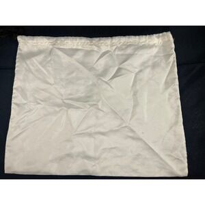 Coach Leatherware Cream Satin Drawstring Handbag Dust Bag 15.5x12.5 Horse Logo